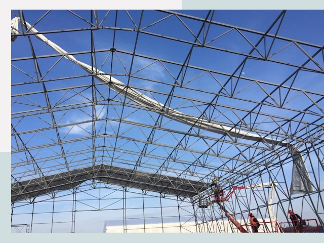 Шатровые ангары от 624 руб. в Геленджике и Краснодарском крае