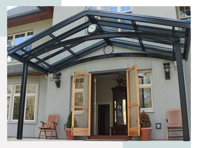 Козырьки металлические в Геленджике