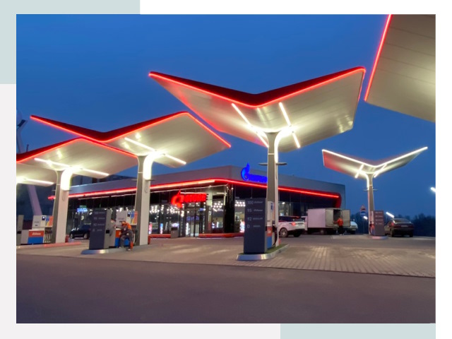 Навесы для АЗС в Геленджике