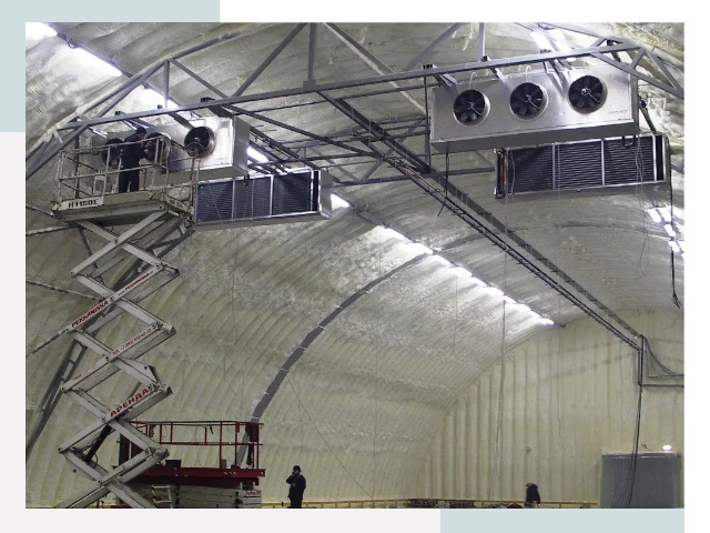 Оснащение ангаров в Геленджике